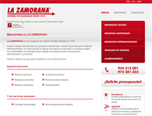 Tablet Screenshot of lazamorana.es